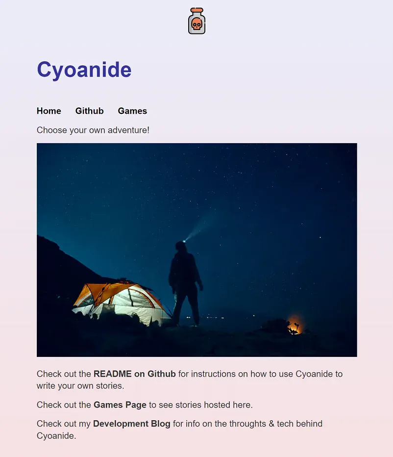 Cyoanide main page